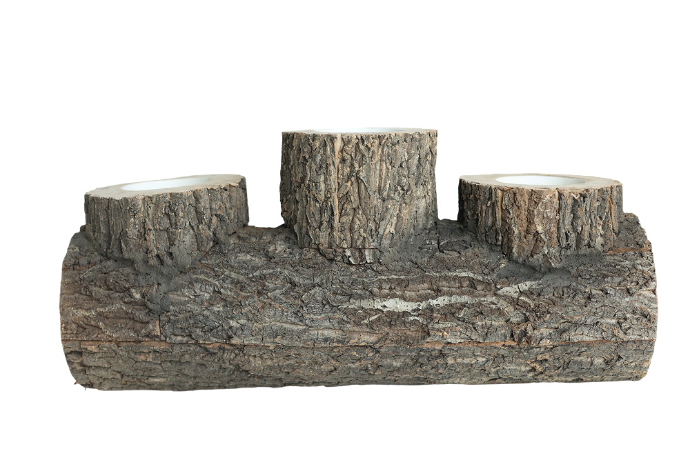 Woodland Trio Log Brown