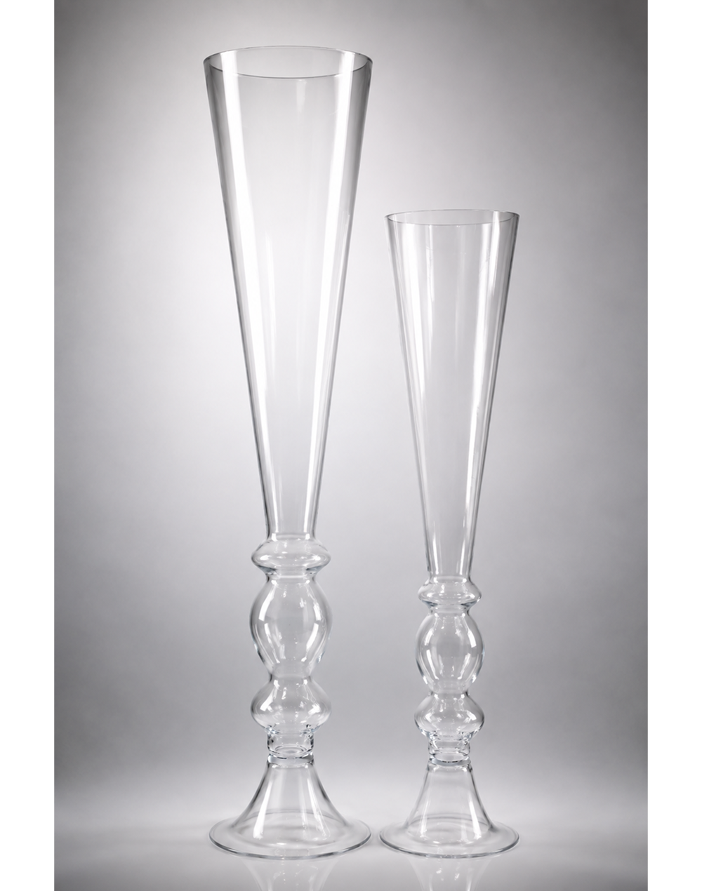 Bubble-Stem Trumpet Vase | Available in 2 Sizes