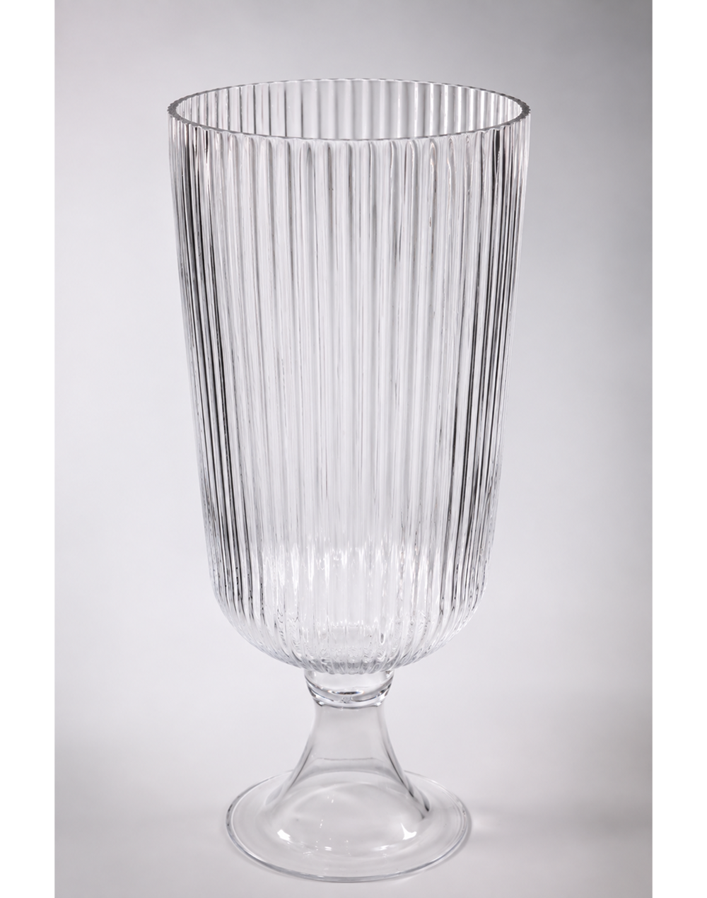 Lara Ribbed Goblet Vase | Available in 2 Sizes