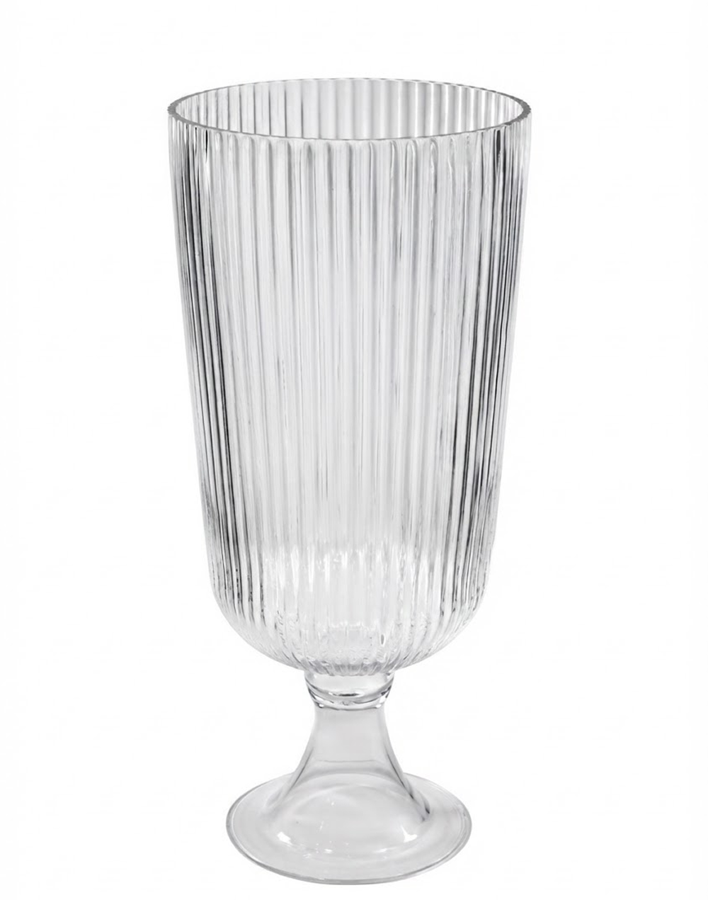Lara Ribbed Goblet Vase | Available in 2 Sizes