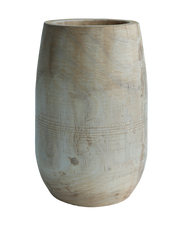 Wooden Rounded Vase