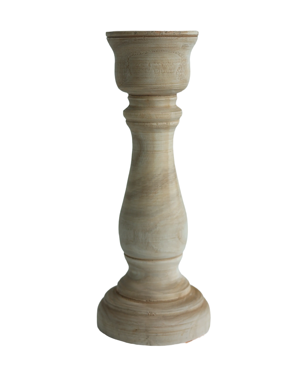 Wood Candlestick