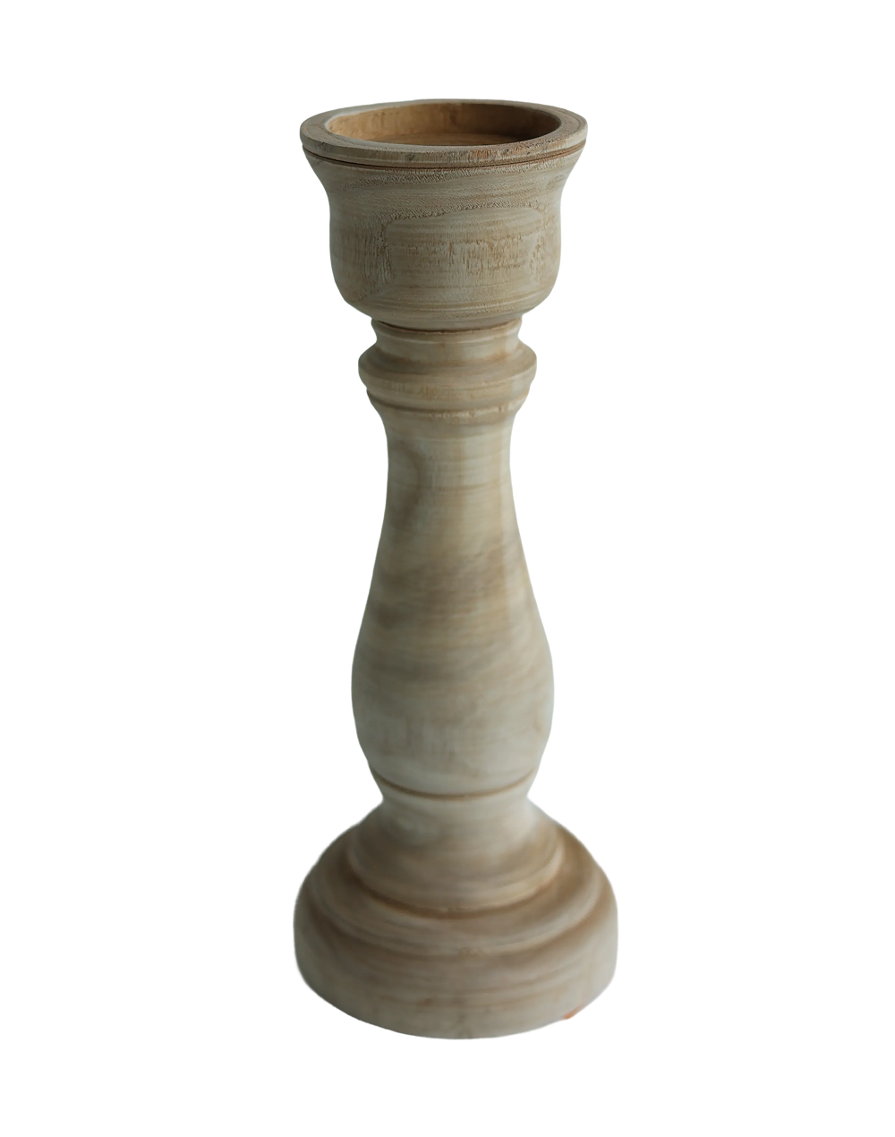 Wood Candlestick