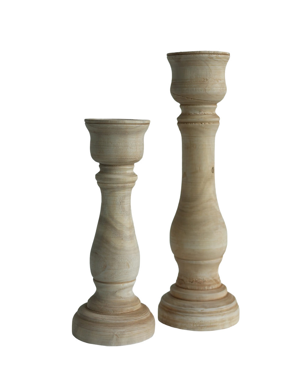 Wood Candlestick