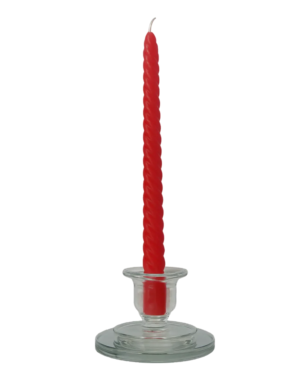 10" Taper Swirl Candles - Case of 24 White