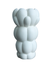 blossom candle stick White