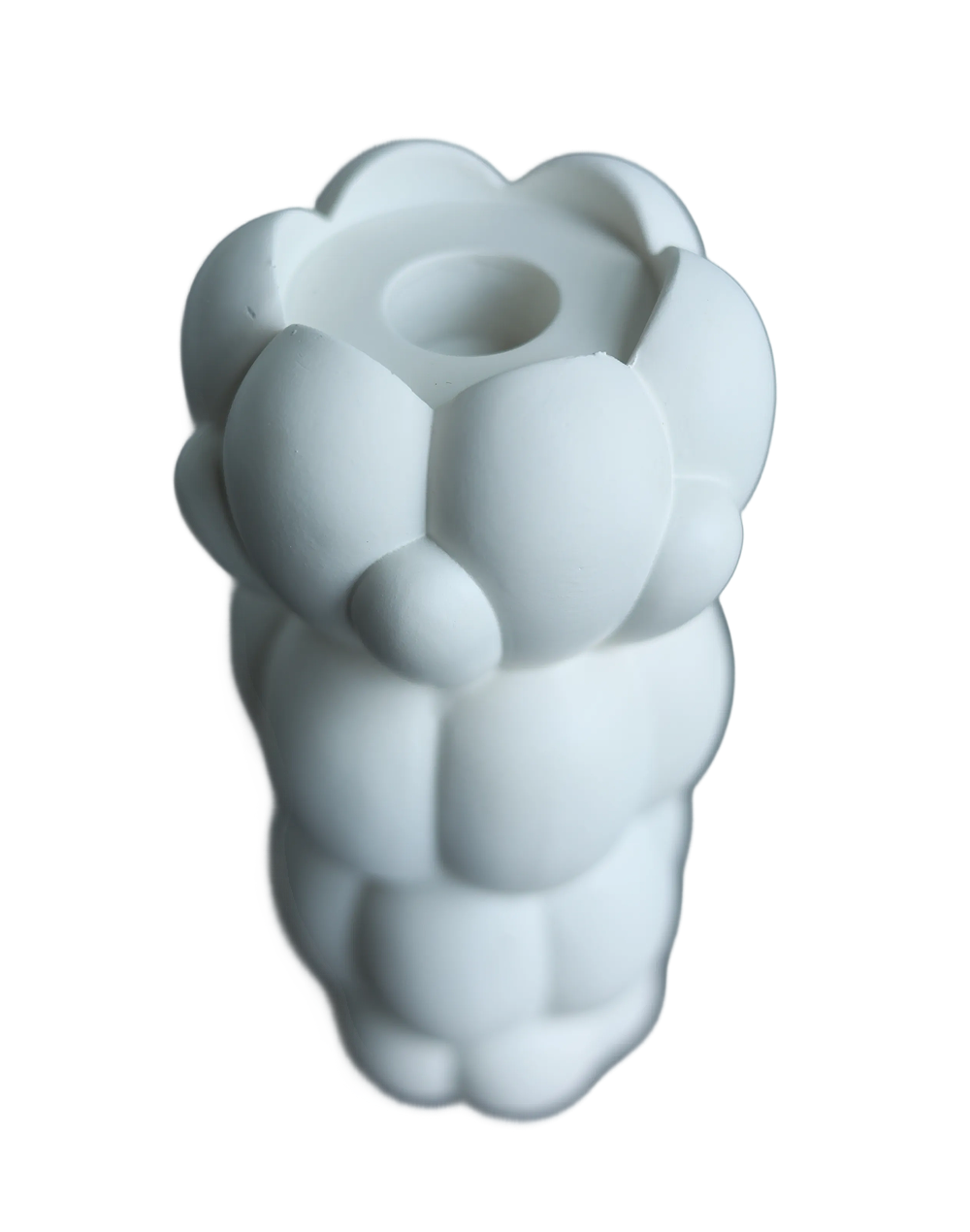 blossom candle stick White
