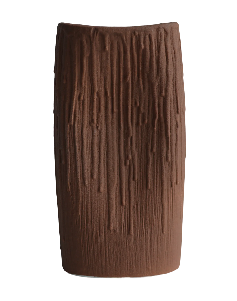 terra forge textured column vase