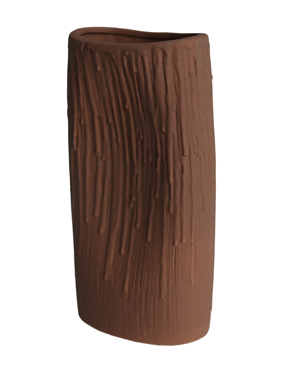 terra forge textured column vase