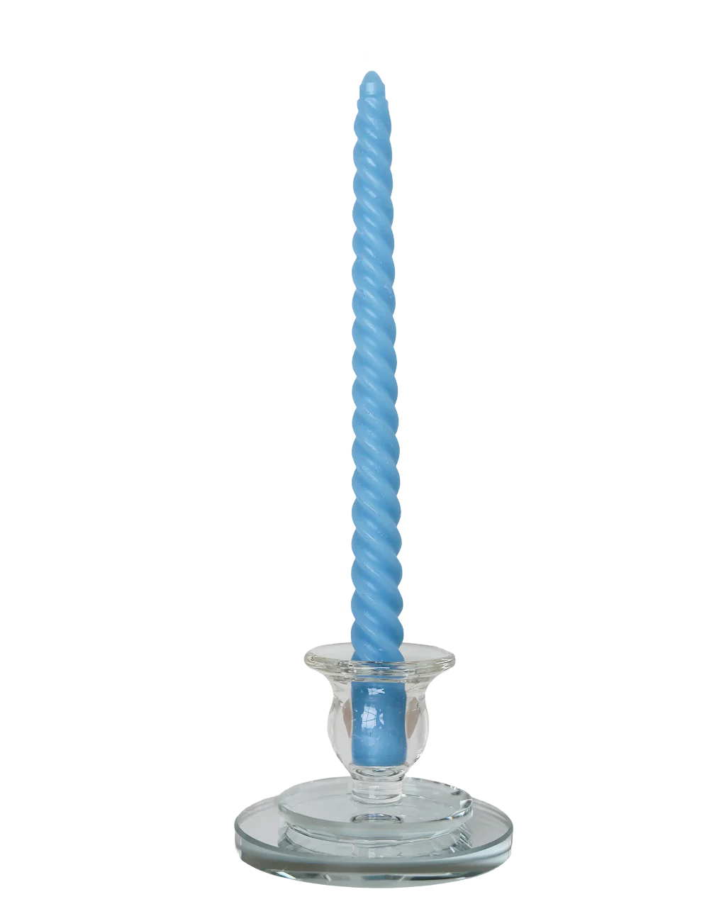 10" Taper Swirl Candles - Case of 24 White