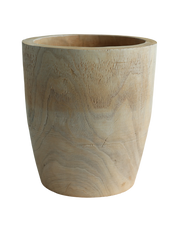 Wood Curved Vase