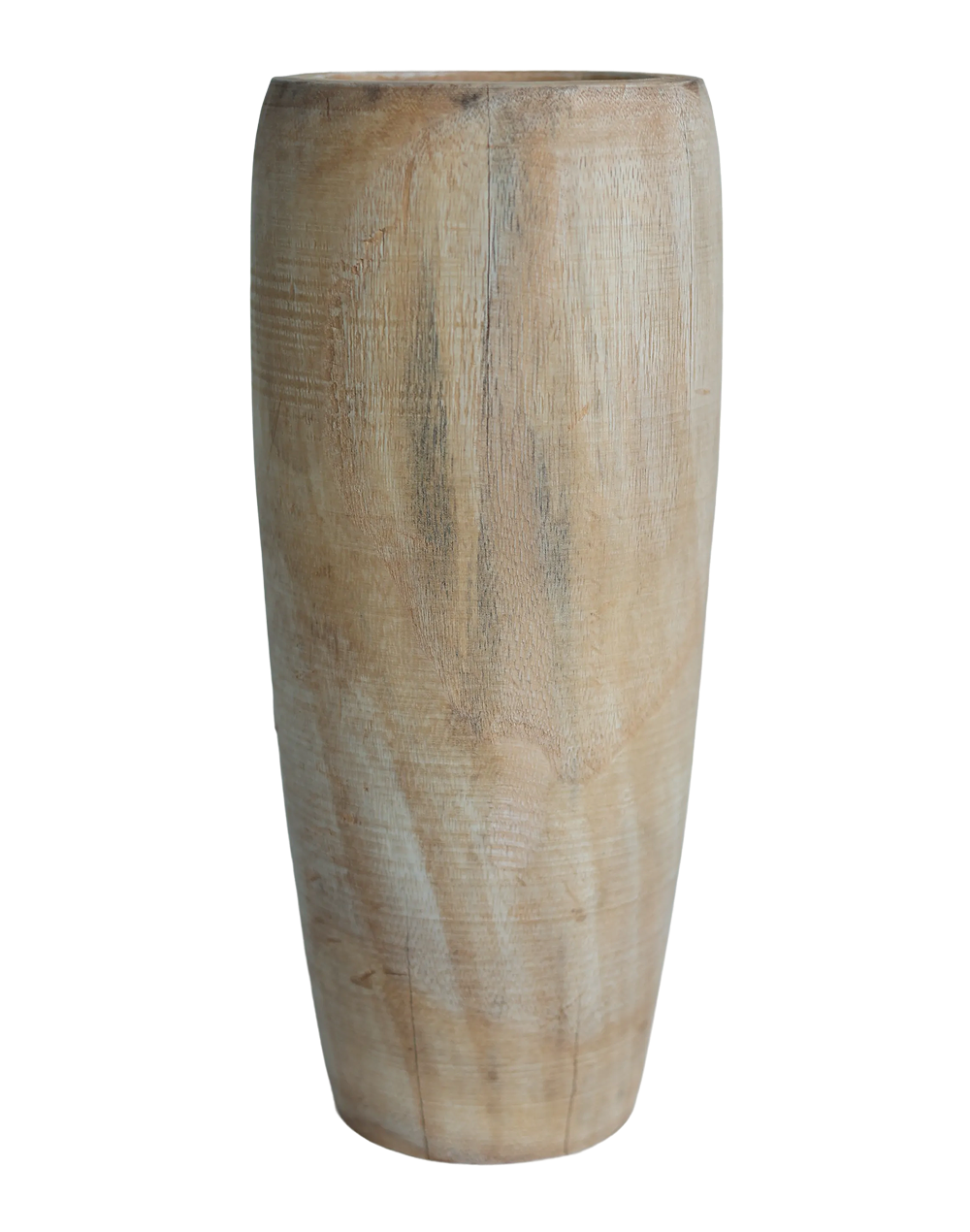 Wood Elongated Vase