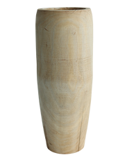 Wood Elongated Vase Large