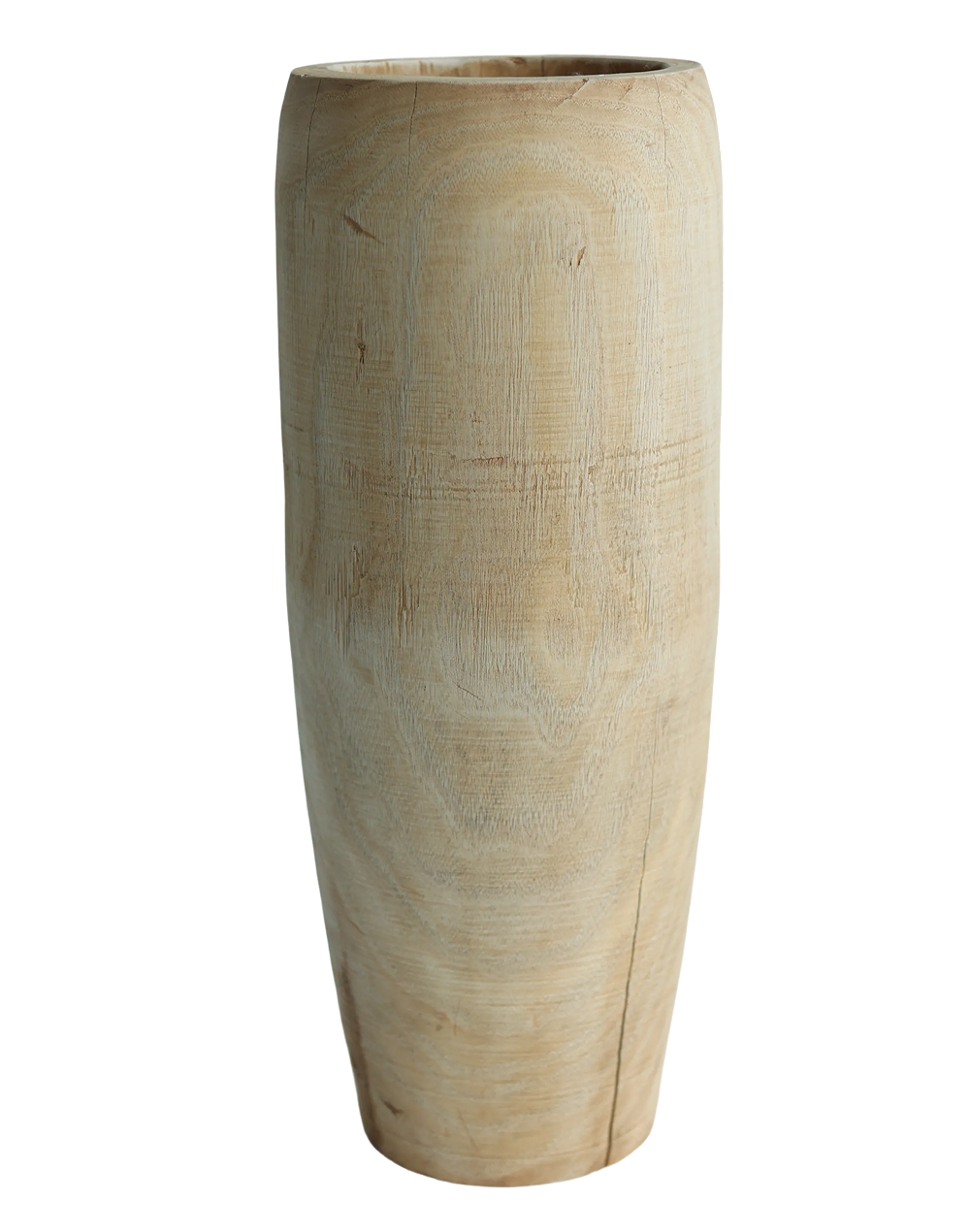 Wood Elongated Vase Large