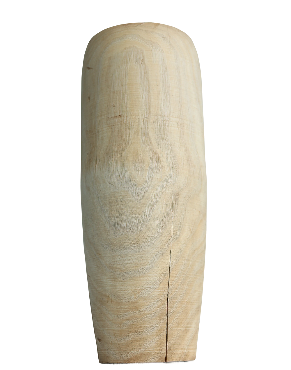 Wood Elongated Vase Large