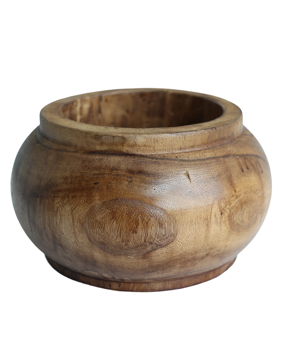 Smooth Wood Bowl Large Multicolor