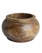 Smooth Wood Bowl Large Multicolor